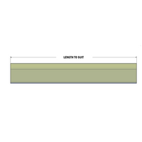 62-000-0 MODULAR SOLUTIONS EDGE COVER<br>EDGE PROTECTION PROFILE, CUT TO ANY LENGTH PRICE / METER SHOWN